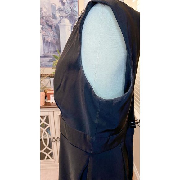 Connected Apparel Black Sleeveless Dress Size 14 - Picture 6 of 10